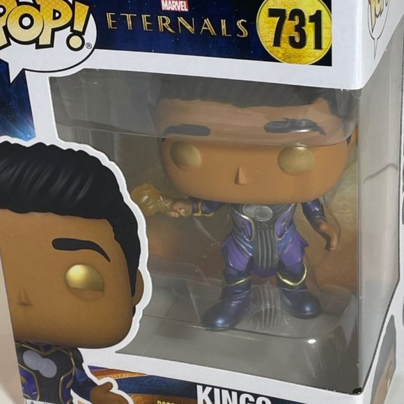 Funko Pop! Marvel Eternals - #731 - Kingo Vinyl Bobble-Head - New In Box - Picture 1 of 10